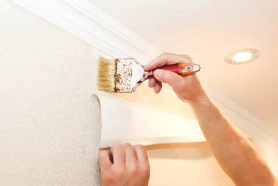 Pose de papier peint aux Avanchers-Valmorel — revêtements muraux et toiles de verre